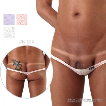TOP 13 - Barely cover unisex extreme mini Y-back thong ()
