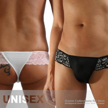 seamless unisex cheeky briefs matched with lace