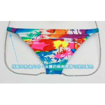 Ultra low rise matched color 3/4 back bikini swimwear rear style - 6 (thumb)