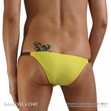 Ultra low rise matched color brazilian swimwear rear style - 2 (thumb)