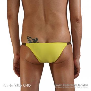Ultra low rise matched color brazilian swimwear rear style - 1 (thumb)