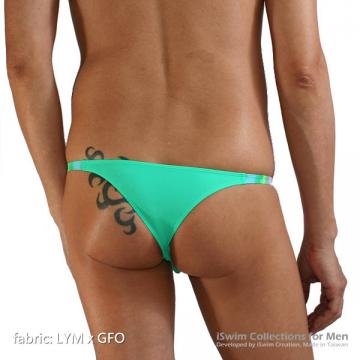 Ultra low rise matched color cheeky swimwear rear style - 7 (thumb)