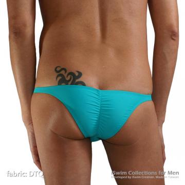 Ultra low rise wrinkle half back swimwear rear style - 2 (thumb)