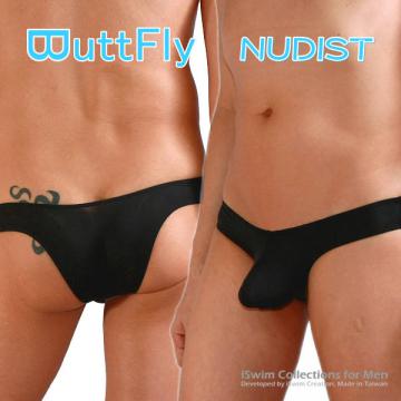 Nudist pouch buttfly half back bikini briefs - 0 (thumb)