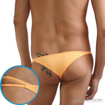Ultra low rise double string cheeky rear style