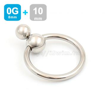 雙珠龜頭環(PA防漏尿，穿刺0G-8mm，大珠10mm)iSwim設計款 - 0 (thumb)