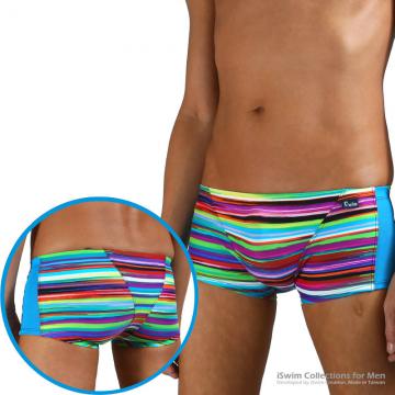 multi pieces designed swim boxers in mtached color type a