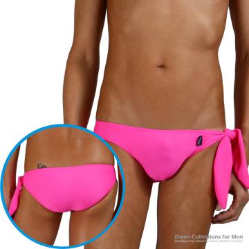 smooth pouch single-side tight strap full back swimming briefs