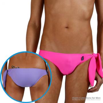 smooth pouch single-side tight strap brazilian swimming briefs