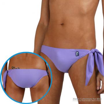 seamless single-side tight strap brazilian swimming briefs