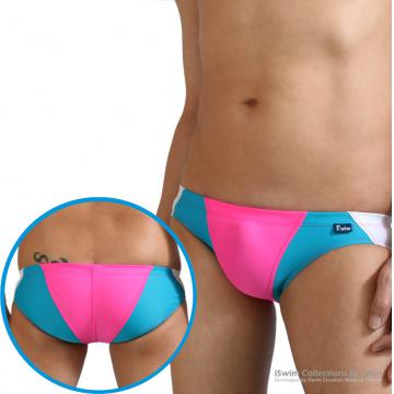seamless sports swimming briefs in matched colors