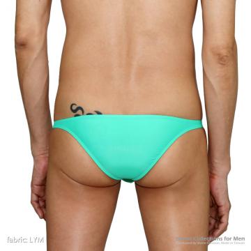 super narrow bottom 3D pouch half back swim bikini - 4 (thumb)
