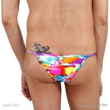 Ultra low rise bikini wrinkle half back swimwear rear style - 0 (thumb)