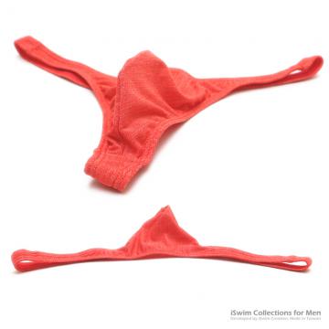 mini smooth U pouch Y back thong in x-static fabric - 4 (thumb)