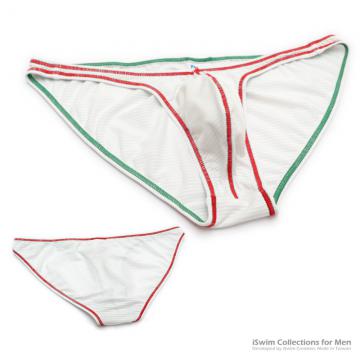narrow pouch full back in XSA-WHT x Christmas colors