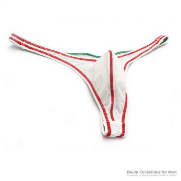 narrow pouch thong in XSA-WHT x Christmas colors - 3 (thumb)