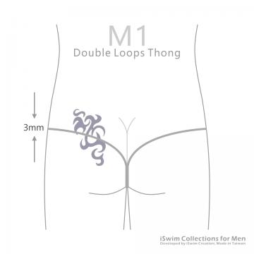 金蔥囊袋3mm單線細帶M型G弦褲 - 3 (thumb)