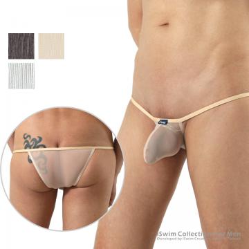 Mesh bulge sexy string brazilian - 0 (thumb)