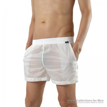 Ex-thin translucent slim shorts w/3 pockets (limited)