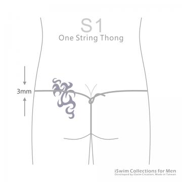 Black bulge 3mm one-string g-string (limited) - 3 (thumb)