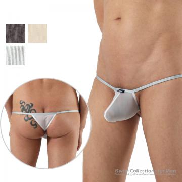 Mesh bulge sexy string capri thong (cheeky) - 0 (thumb)