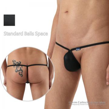 leather look mini pouch g-string - 0 (thumb)