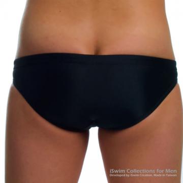 sports swim breifs in balck with color string - 4 (thumb)