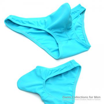 微托高型囊袋三角泳褲（超低腰，腰幅3cm） - 6 (thumb)