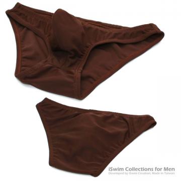 微托高型囊袋三角泳褲（超低腰，腰幅3cm） - 5 (thumb)