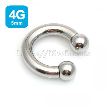 TOP 2 - internally threaded circular barbell 4G (5 x 16mm) (SeXY4MAN)