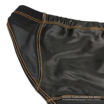 leather look swimming bikini briefs - 5 (thumb)