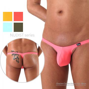 NUDIST bulge swim thong (V-back) - 0 (thumb)