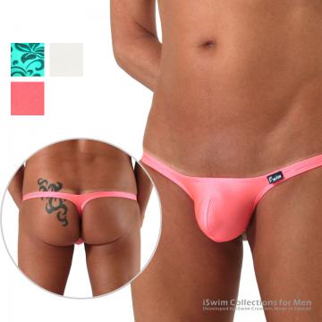 Smooth mini rounded pouch swim thong (Y-back) - 0 (thumb)