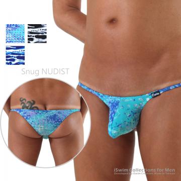 Snug NUDIST bulge string capri brazilian swimwear