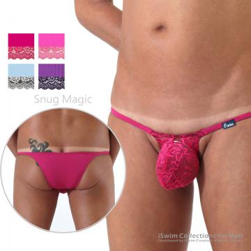 Magic lace bulge string brazilian underwear - 0 (thumb)
